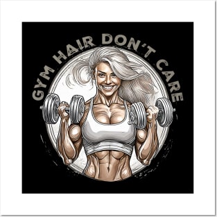 Gym hair don't care Posters and Art